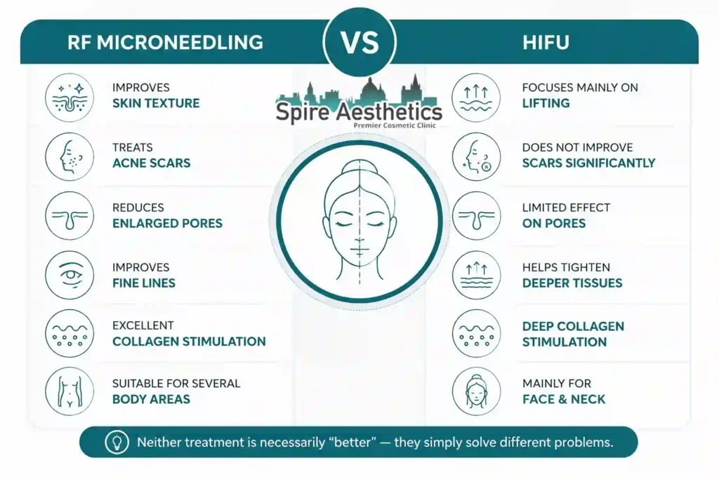 RF Microneedling vs HIFU: Which Treatment Gives Better Results Felixstowe?